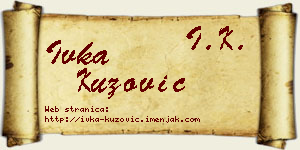 Ivka Kuzović vizit kartica